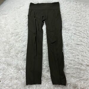 Lululemon Fast and Free Tight II 25" *Non-Reflective Nulux Dark Olive
